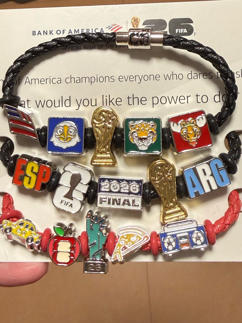 Bank of America FIFA World Cup Bracelet 2026 Final ESP vs ARG July 19th RARE